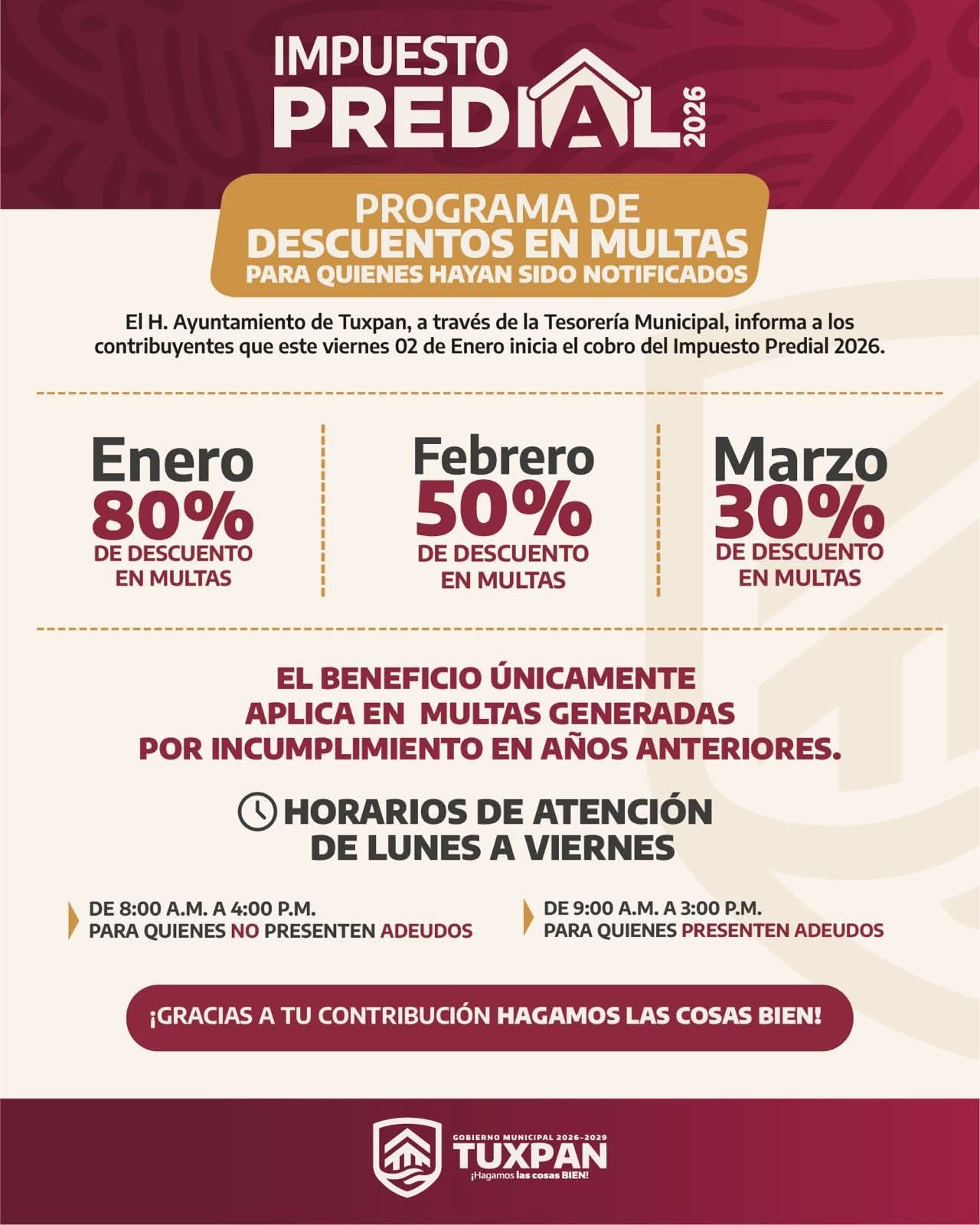 INICIA EL PAGO PREDIAL 2026